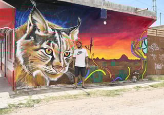 Artistas gomezpalatinos llenan de arte urbano al barrio de Santa Rosa