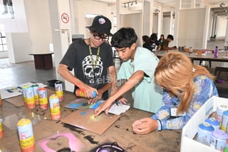 Los une el arte del grafiti a través de taller en Centro Cultural Antigua Harinera