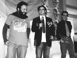 El director David Arafat, Aleks Syntek y el actor Roberto Sosa presentan el video del segundo sencillo Historias de Danzón y de Arrabal del más reciente álbum de cantante, Lección de Vuelo. (El Universal)