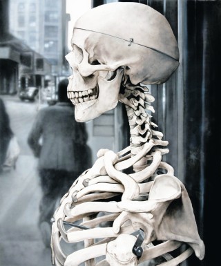 Femme Skeleton 2, de Víctor Rodríguez es una de las obras más representativas de la exposición Preámbulo II próxima a inaugurarse en el Arocena.
