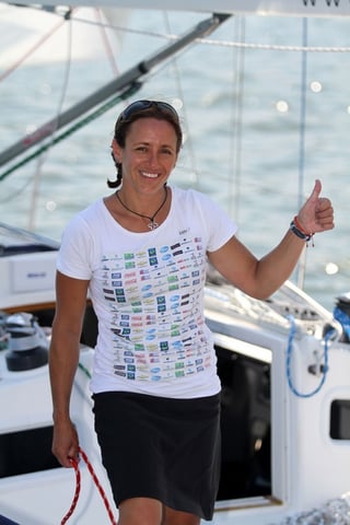 La velerista Galia Moss zarpó de Veracruz a Israel. (Notimex)