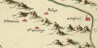 Mapimí en mapa de Urrutia.