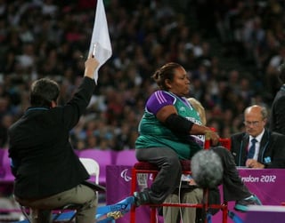 Estela Salas realizó dos lanzamientos buenos de los seis que hizo en su categoría en los Paralímpicos. María Estela Salas termina en séptimo