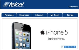 Telcel y Iusacell ya anuncian la llegada del iPhone 5 en sus sitios web. (Internet)