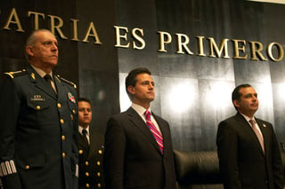 México. El presidente, Enrique Peña Nieto encabezó la Sesión Solemne por la conmemoración del Centenario del Ejército Mexicano, en la sede del Senado de la República. 