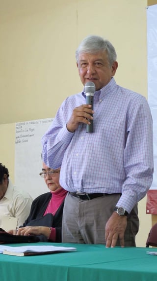 Izquierda. Andrés Manuel López Obrador, excandidato presidencial en México.