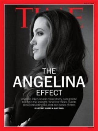 La decisión de la actriz provocó reacción en la revista Time, donde hablan de un “efecto Angelina” en la portada de la publicación.