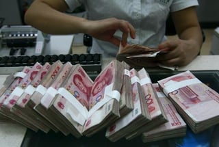 Mercado de divisas. El yuan es  la segunda divisa más usada en las transacciones comerciales.
