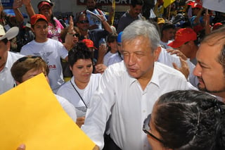 Hasta 2014. Andrés Manuel López Obrador visitará Torreón el próximo once de enero.