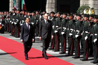  Peña Nieto recibió en Palacio Nacional al Presidente del Consejo de Ministros de Italia, Enrico Letta. (Notimex)