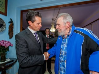 El presidente Peña Nieto dijo que habló durante 50 minutos con Fidel Castro. (Notimex) 