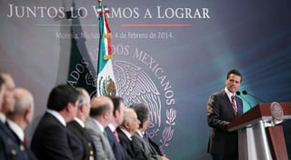 Peña Nieto aseguró que el gobierno federal seguirá en el estado hasta que las autoridades locales tengan solidez.  (Notimex)