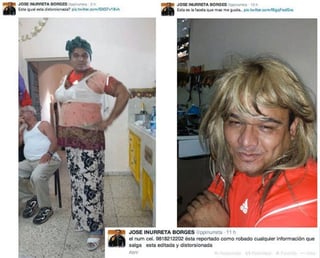 Las fotos de Inurreta fueron compartidas en redes sociales. (Especial)