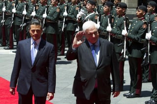 Peña Nieto recibió hoy al presidente de Panamá Ricardo Martinelli. (Notimex) 