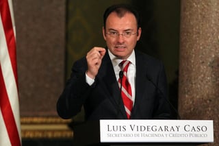 Anuncio. El secretario de Hacienda, Luis Videgaray Caso, durante una conferencia. 