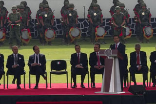 El presidente Enrique Peña Nieto recibió hoy a su homologo de Francia. 