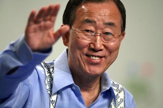Llegada. El secretario general de la ONU, Ban Ki-Moon, visitará México el 14 y 15 de abril para participar en una ceremonia.