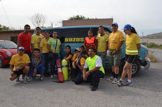 Buzos. 18 voluntarios de la Asociación Salvar A.C. Del grupo Buzos Castañeda y de la Cruz Roja  realizarán recorridos en parajes.