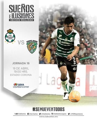 El TSM será el escenario del encuentro entre Santos Laguna y Jaguares de Chiapas de la jornada 16 del Clausura 2014. (Twitter @ClubSantos)