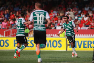 Santos Laguna no pudo apoderarse del tercer sitio de la clasificación al empatar 2-2 con Veracruz. (jammedia)