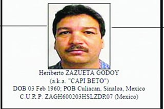 Fichado. Heriberto Godoy Zazueta ha estado transportando grandes cantidades de cocaína en alta mar para Zambada García. (IMAGEN TOMADA DE INTERNET)