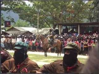 El líder del Ejército Zapatista de Liberación Nacional (EZLN), reapareció, en un homenaje a un indígena que fue asesinado el pasado 2 de mayo. (Twitter)