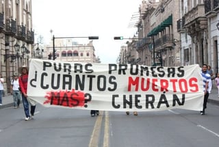 Protesta. El 30 de abril varios municipios, entre ellos Cherán, se opusieron al mando unificado.