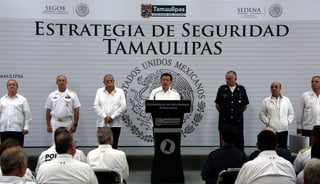 Estrategia. El secretario de Gobernación, Miguel Ángel Osorio Chong, presentó la segunda etapa de la Estrategia de Seguridad.
