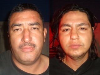 Detenidos.  Jesús Alberto Lozano y Eleazar Fuente fueron atrapados luego de asaltar una gasolinera en la colonia San Felipe.