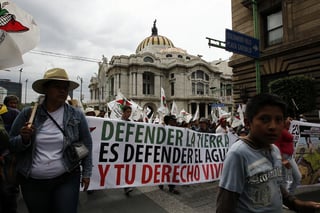 Marchas. Miles de campesinos tomaron ayer las calles del centro histórico del Distrito Federal.