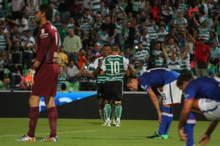 Rentería anotó con remate de cabeza al poste contrario al m.68 del partido en el estadio Corona. (jammedia)
