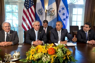 Plan. Obama discute un plan migratorio con sus homólogos de Guatemala, Honduras y El Salvador.