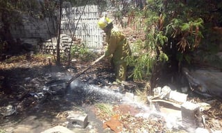 Atención. El incendio fue controlado por personal del Cuerpo de Bomberos de Gómez Palacio, no hubo personas lesionadas.