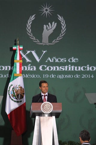 Peña Nieto dijo que el gobierno de la República entiende que la protección de los derechos humanos debe ser una práctica permanente del Estado mexicano. (Notimex) 
