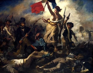 En la obra, Delacroix representa una escena de la insurrección francesa que ocurrió el 27, 28 y 29 de julio de 1830, en la cual el pueblo de París levantó barricadas desembocando en una revolución en la que participaron ciudadanos de todas las clases sociales. (ESPECIAL)