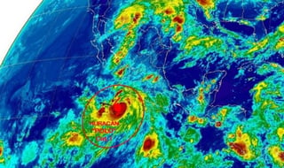 La tormenta tropical 'Polo' evolucionó a huracán categoría 1 y se localiza a 290 km del sur de Manzanillo, Colima, informó la Conagua. (Twitter)