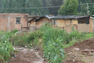 Referencia. Los asentamientos irregulares son producto de la pobreza.