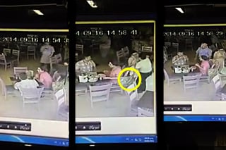 El robo se registró en el restaurante El Pinabete sucursal Independencia, según la propietaria del video. (FACEBOOK)