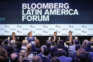 Peña Nieto participó en el Primer Foro Latinoamericano Bloomberge: Auspiciando la Alianza del Pacífico. (EFE) 