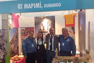 Presentes. Mapimí, Durango, estuvo presente en la Feria de Pueblos Mágicos, en el marco del Día Mundial del Turismo 2014.
