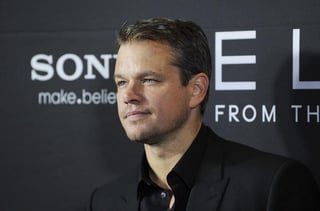 El actor y guionista estadunidense Matt Damon, fue ganador del Oscar y Globo de Oro por el filme 'Good will hunting'. (Archivo)