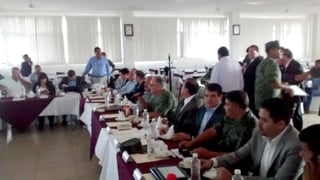 Esta mañana se realizó la reunión del Mando Único, efectuada en el 72 Batallón de Infantería de Gómez Palacio. 
