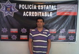 José Efraín Zapata Delgado, de 32 años de edad, fue detenido con armas, droga y municiones. (El Siglo de Torreón)