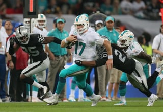 Delfines de Miami y Raiders de Oakland disputaron su partido de la temporada de la NFL en Londres el pasado 28 de septiembre. (EFE)