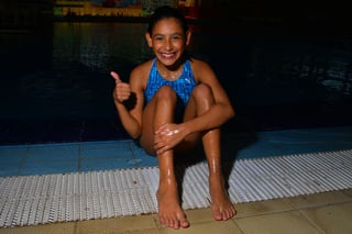 La clavadista Gabriela Agundez de 14 años será la atleta más joven de la delegación mexicana que participará en los Centroamericanos. Agundez, la más joven de la delegación