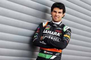 Sergio Pérez, llegó a Force India al comienzo de la temporada 2014 y se subió al podio en su tercera carrera. (Twitter)