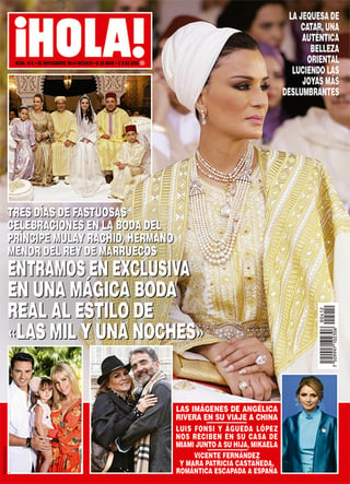 “Las imágenes de Angélica Rivera en su viaje a China”, menciona la revista en su portada con fecha del 26 e noviembre. (Internet)
