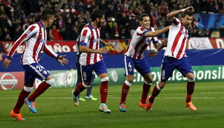 Tremenda actuación del Atlético, que estará en octavos de final. (EFE)