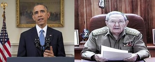 Los presidentes de EU, Barack Obama, y de Cuba, Raúl Castro, dieron ayer el anuncio de forma simultánea en Washington y La Habana sobre el histórico giro en las relaciones entre ambas naciones americanas. (ESPECIAL)
