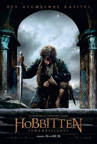 The Hobbit: The Battle of the Five Armies hizo su recorrido usual por los complejos de cine de varias salas y dominó las taquillas antes de la Navidad. (Archivo)